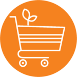 Pictogrammes orange Achats responsables